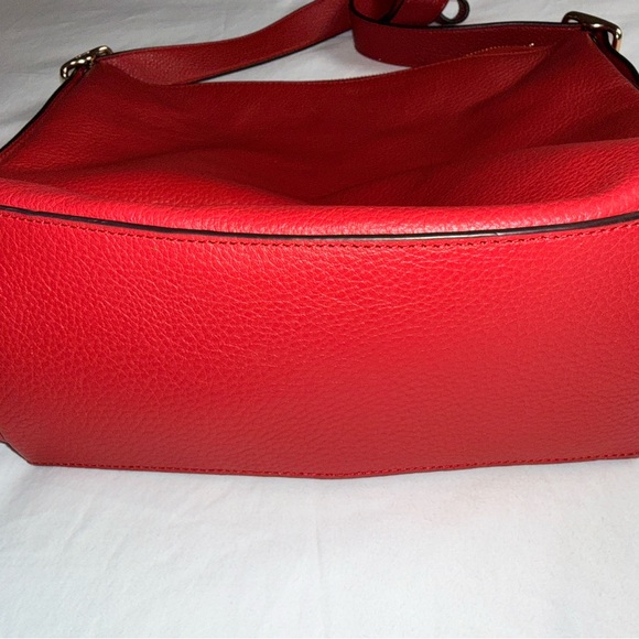 Coach Red Pebbled Leather Edie 31 Shoulder Bag - Picture 4 of 8
